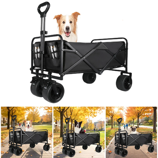 Carro Transportín para perros, TIROL,  con mango telescópico ajustable