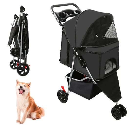 Carrito para perros ,SALÓNICA, plegable, impermeable y muy cómodo