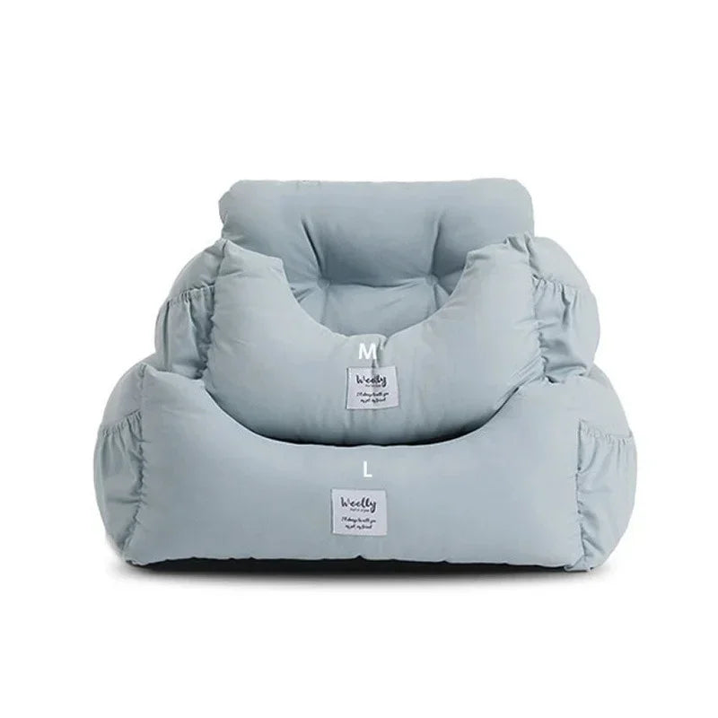 Asiento de coche y cama para perros, CARLTON, 2 en 1 , acolchado y ergonómico