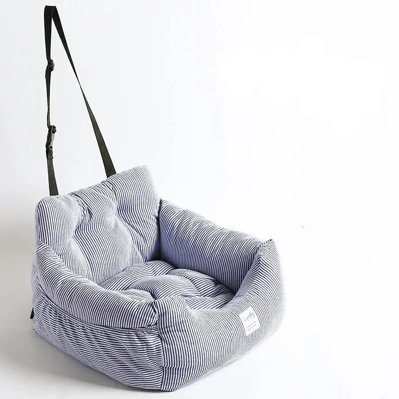 Asiento de coche y cama para perros, CARLTON, 2 en 1 , acolchado y ergonómico