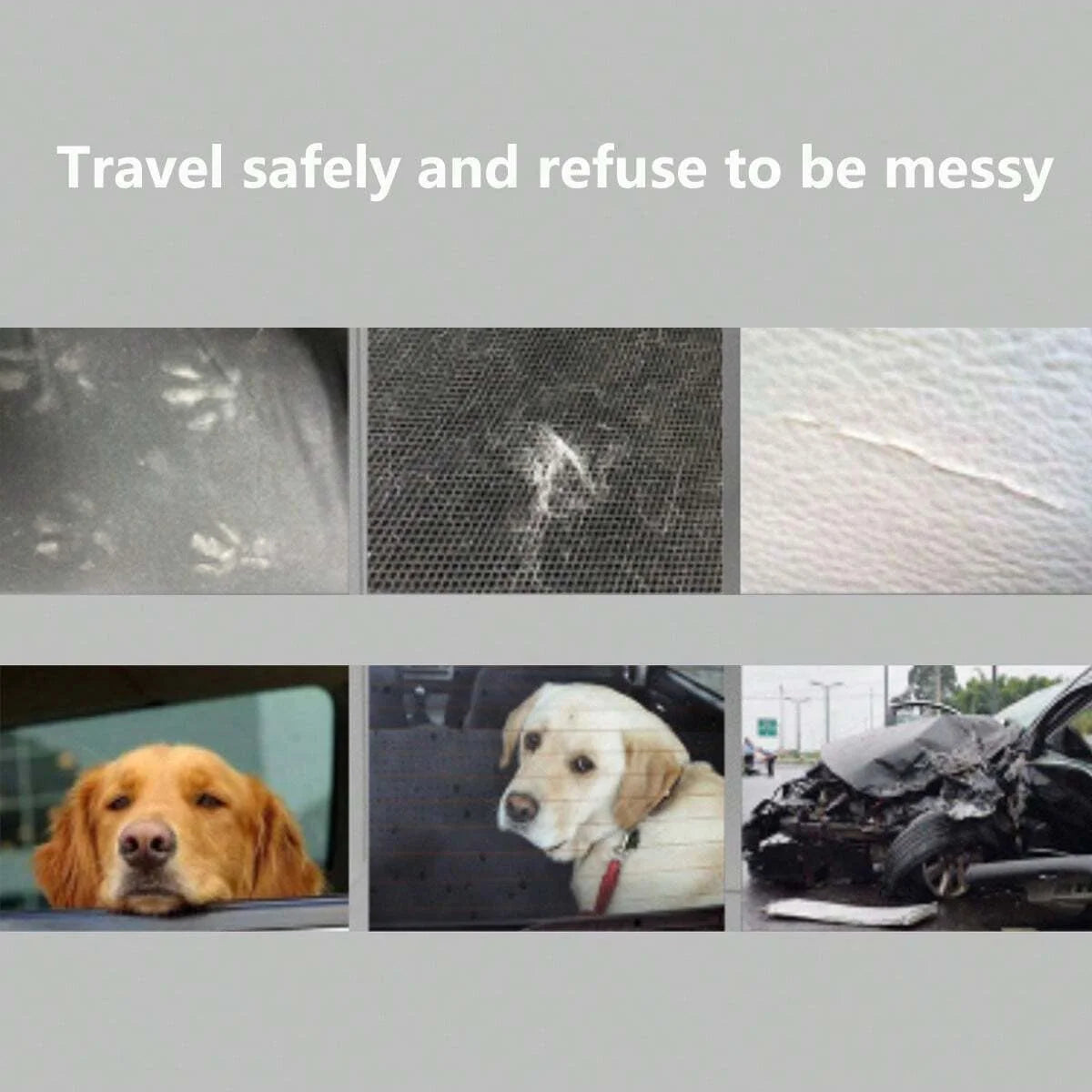 Asiento protector de coche para perros, anti arañazos, MERLÍN, impermeable transpirable y cómodo