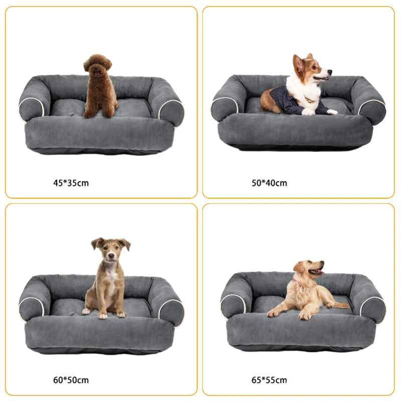 Sofá para perros ergonómico, KHALO, con acolchado extra grueso
