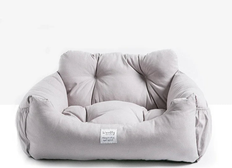 Asiento de coche y cama para perros, CARLTON, 2 en 1 , acolchado y ergonómico
