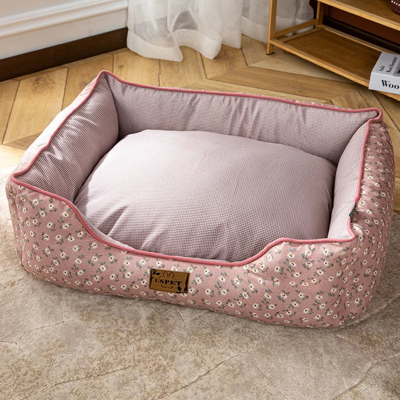 Cama para acolchada para perros, BAGASÍN, tejido en algodón y antideslizante