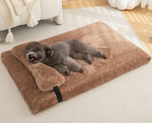 Colchón para perros con almohada, NAMUR, ergonómico y muy suave