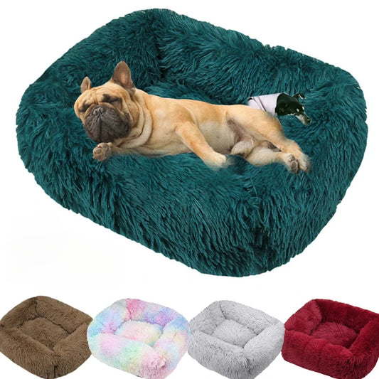 Cama para perros antiestrés, MARIANA, con acolchado grueso y pelito