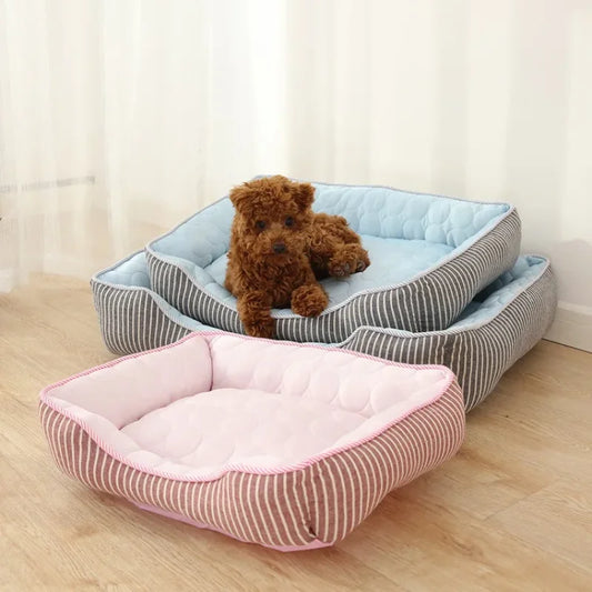 Cama para perros refrigerante, SANDIA, especial primavera- verano acolchada