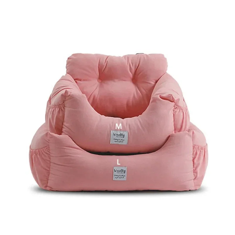 Asiento de coche y cama para perros, CARLTON, 2 en 1 , acolchado y ergonómico