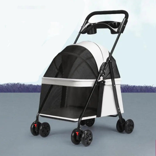 Carrito para perros, PIREO, sistema de plegado fácil, impermeable y anti manchas