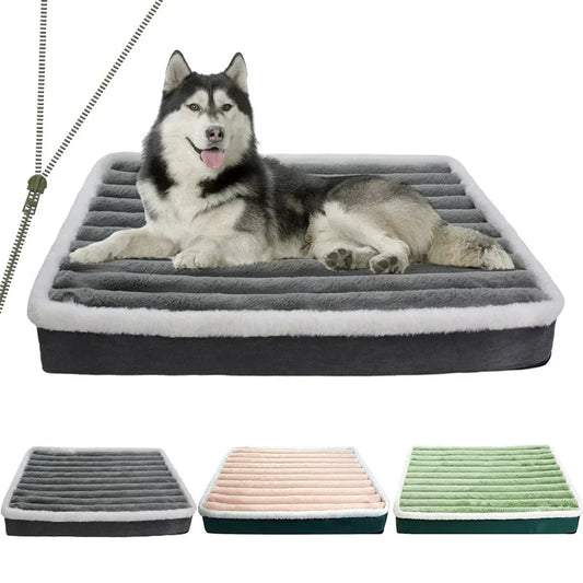 Cama ortopédica para perros, MOZART, con espuma viscoelástica, antideslizante y desenfundable