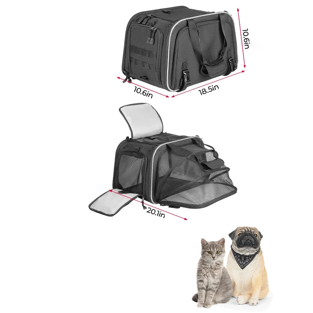 Transportín de perros para motocicletas y aerolíneas , IBERIA, expandible y plegable - Camadog