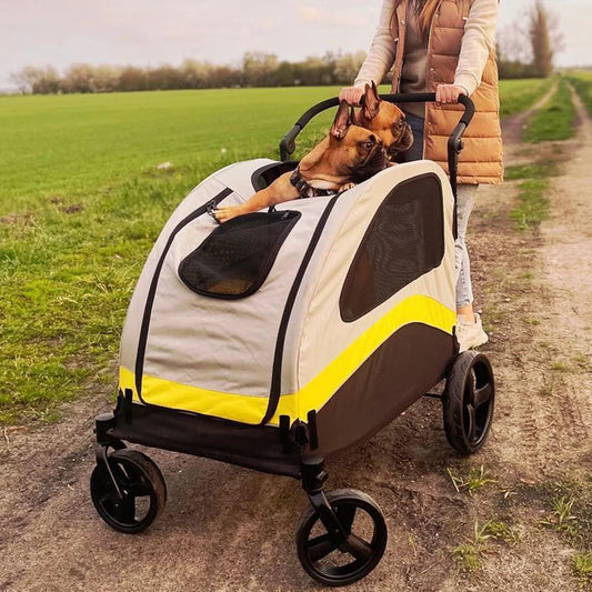 Carrito para perros, GOLDEN, con cuatro ruedas giratorias
