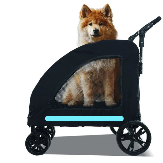Carrito para perros medianos y grandes, BARTOLOMÉ, plegable