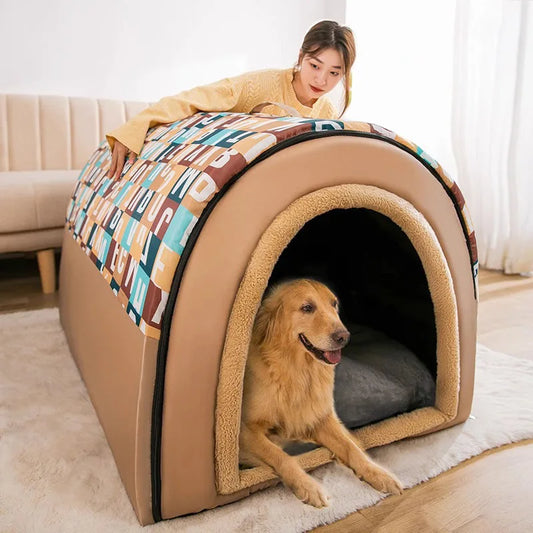 Cama para perros grandes y extragrandes con cubierta, WILLY, uso para las cuatro estaciones