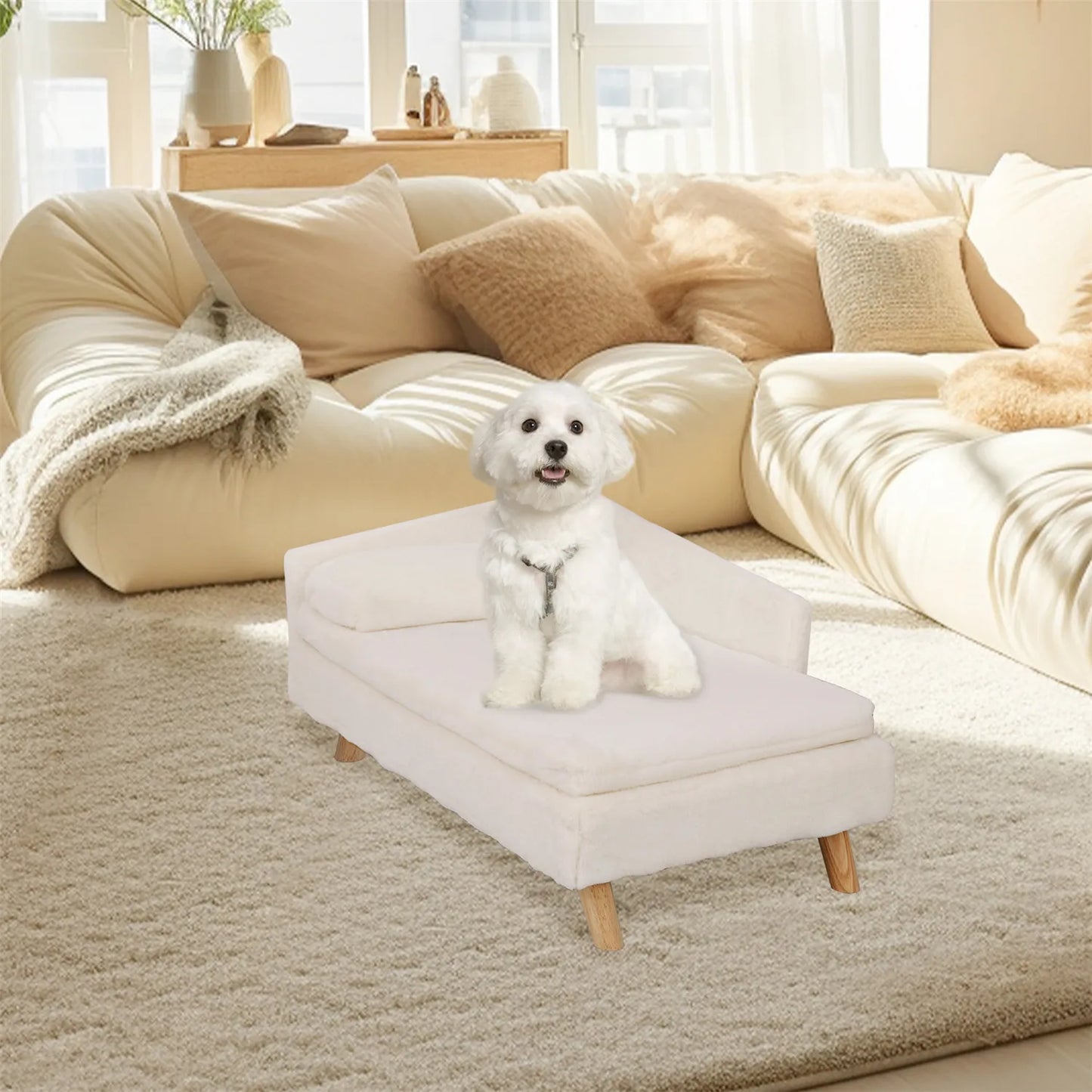 Sofá para perros, LANZAROTE, extra suave, impermeable y desenfundable