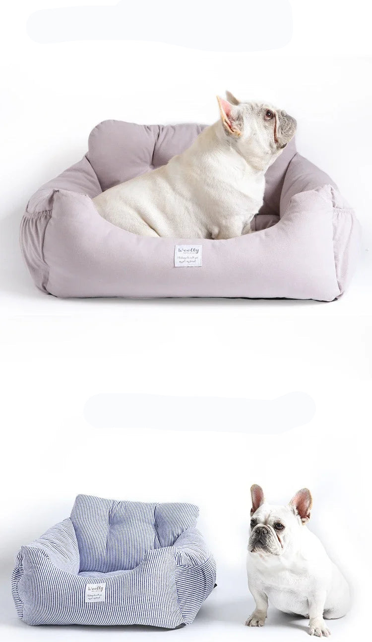 Asiento de coche y cama para perros, CARLTON, 2 en 1 , acolchado y ergonómico