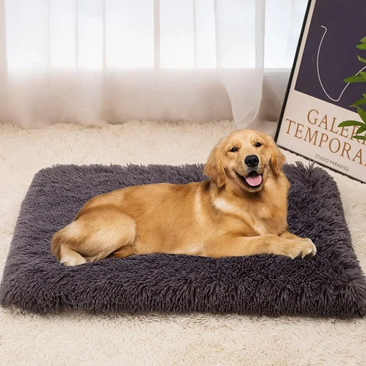 Colchón para perros antiestrés, ISABEL, acolchado  con pelo de felpa suave