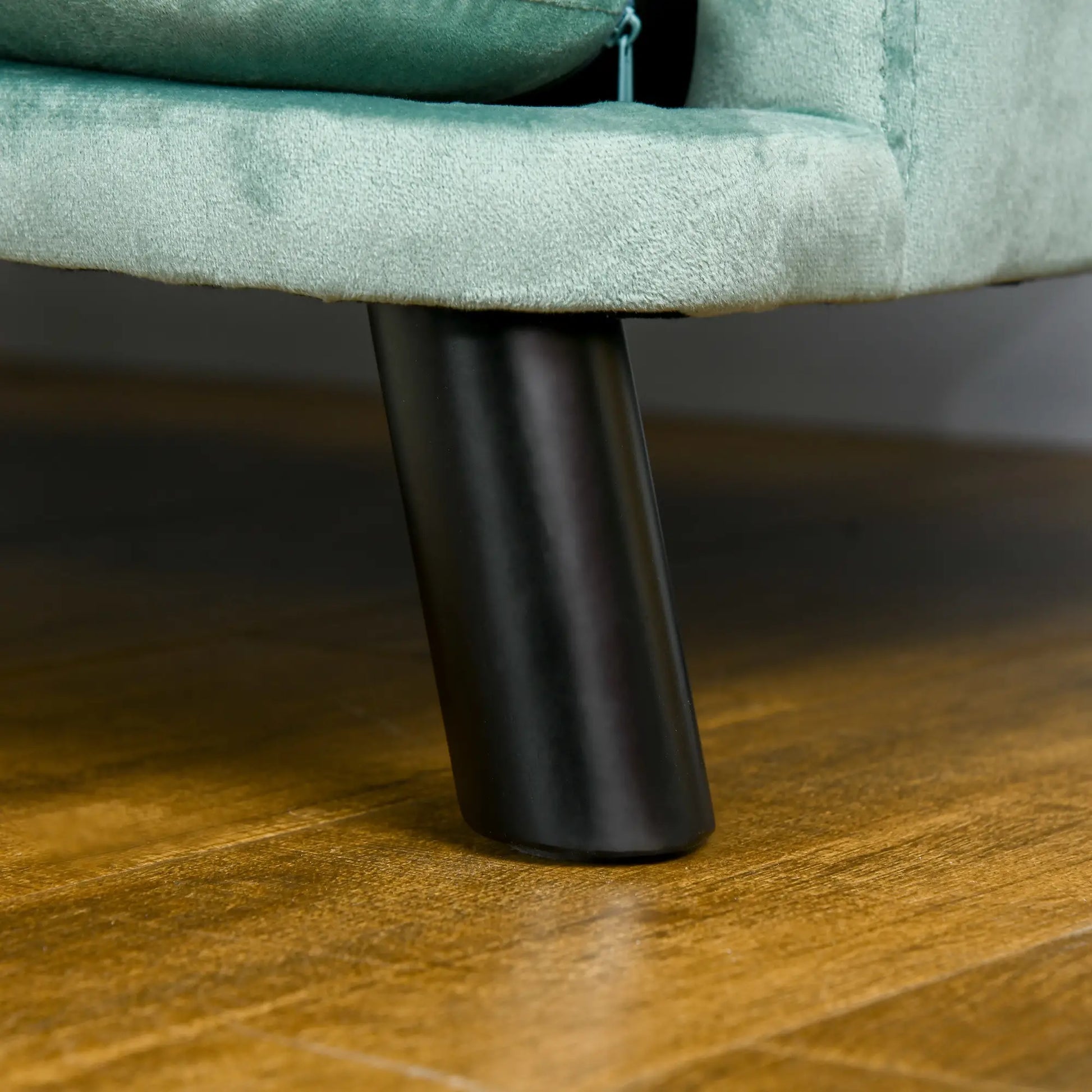 Sofá para perros medianos ARIEL, con patas de madera 98,5x60,5x35,5 cm Verde - Camadog