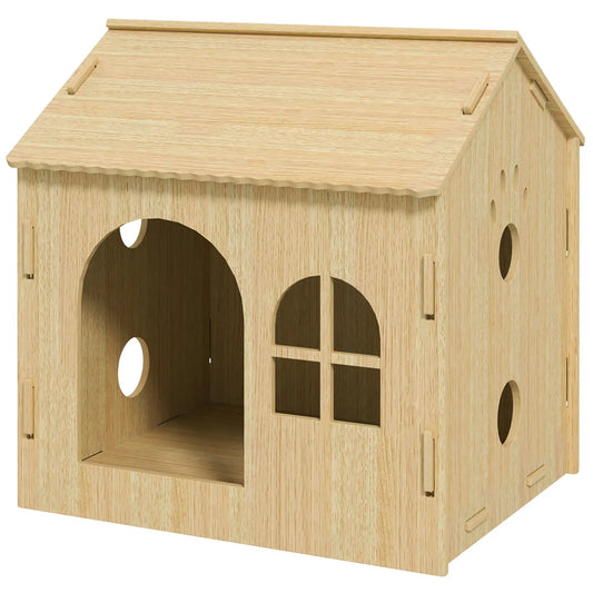 Caseta interior para perros MASTELLA, 49,5x41x51 cm Roble - Camadog