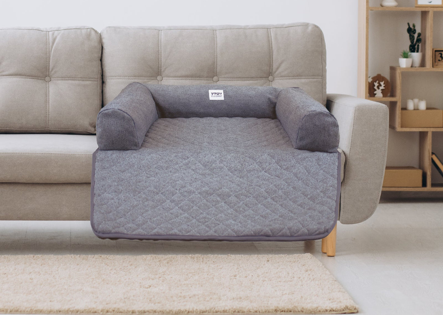 Sofá manta ,HONEY PLUS, con tejido anti manchas y desenfundable 87x68x12cm