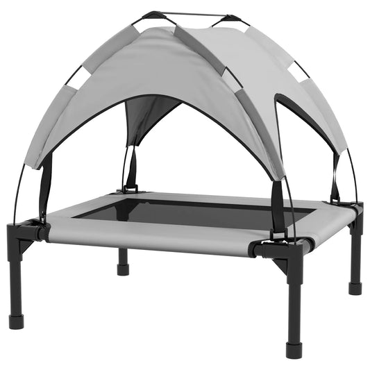Cama elevada con toldo THOR, con marco de acero y bolsa de transporte, para interior y exterior - Camadog