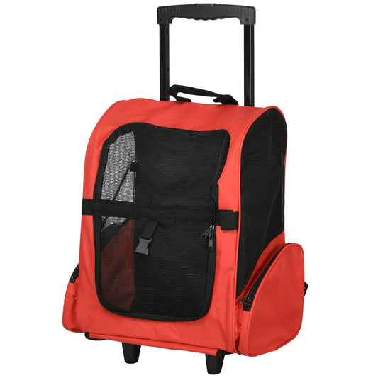 Trasportín carrito para perros 2 en 1 TADEO, mochila carrito 42x25x55 cm - Camadog