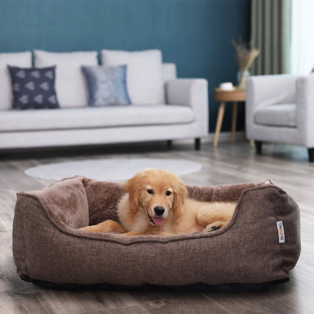 Cama para perros ,TAIBO, antideslizante y desenfundable 90 x 75 x 25 cm - Camadog