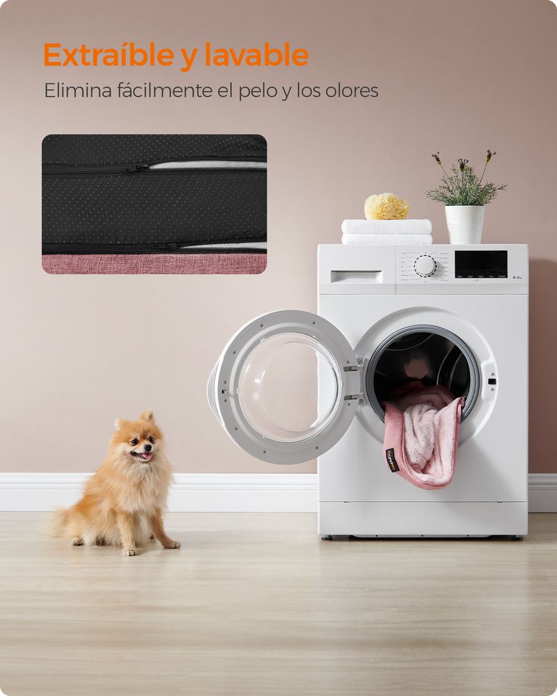 Cama para perros ,TAIBO, antideslizante y desenfundable 90 x 75 x 25 cm - Camadog