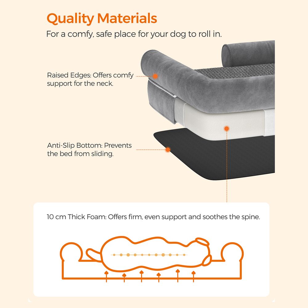 Cama para perros antideslizante, ANDREAS, impermeable - Camadog