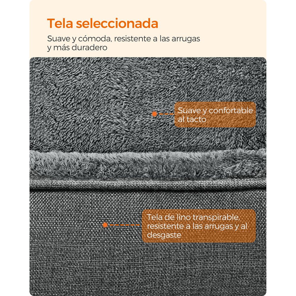 Cama para perros ,TAIBO, antideslizante y desenfundable 90 x 75 x 25 cm - Camadog
