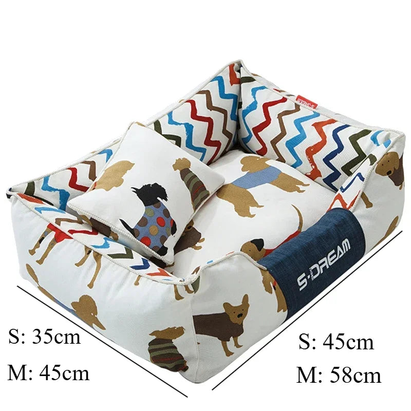 Cama para perros de diseño y alta calidad, ROMINA, desenfundable