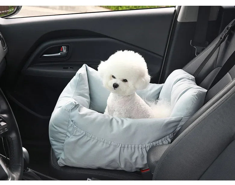 Asiento de coche y cama para perros, CARLTON, 2 en 1 , acolchado y ergonómico