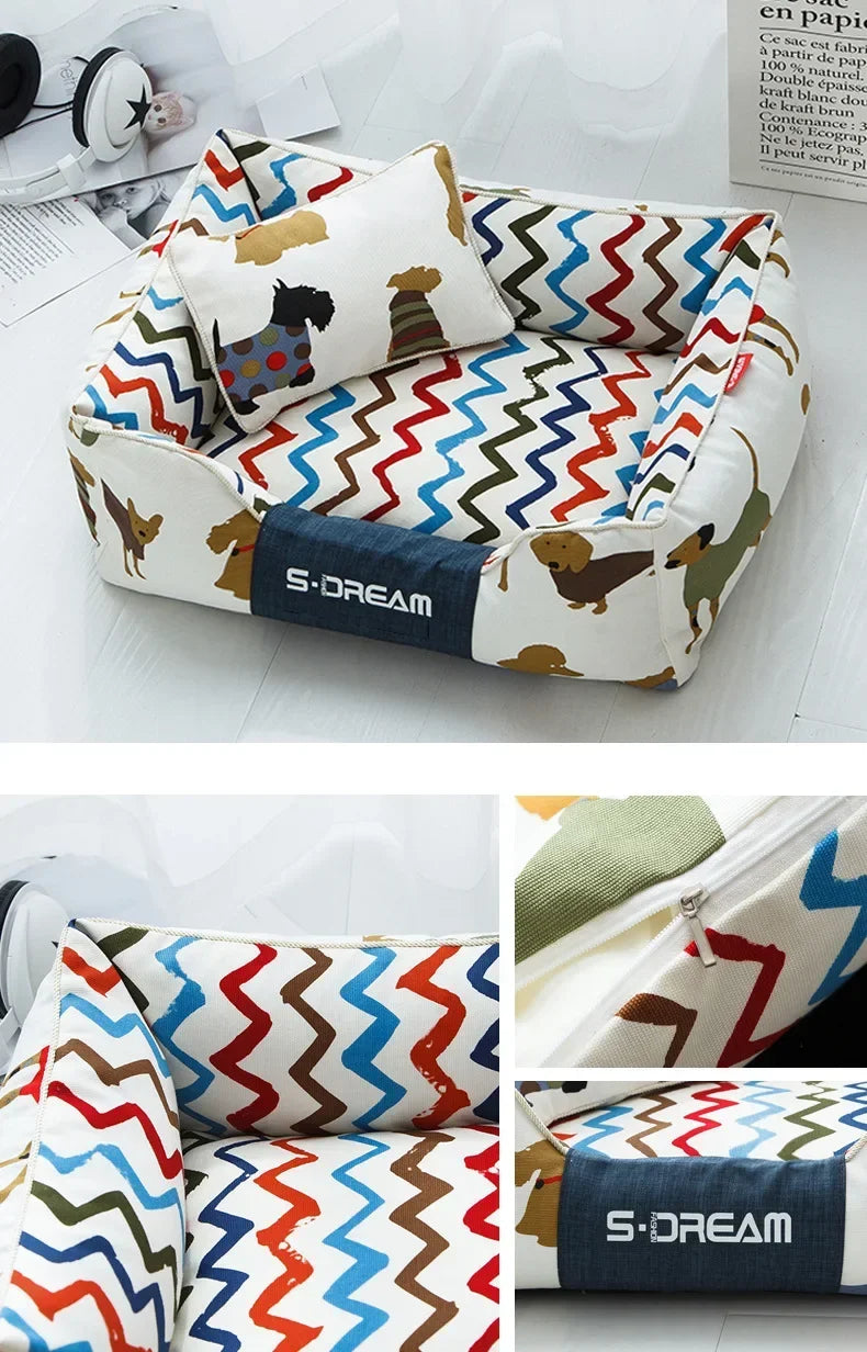 Cama para perros de diseño y alta calidad, ROMINA, desenfundable