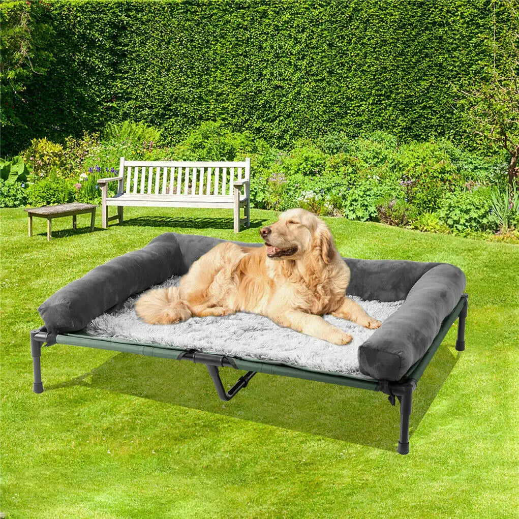 Cama elevada refrescante para perros, OLIVIO, para interior y exterior especial verano