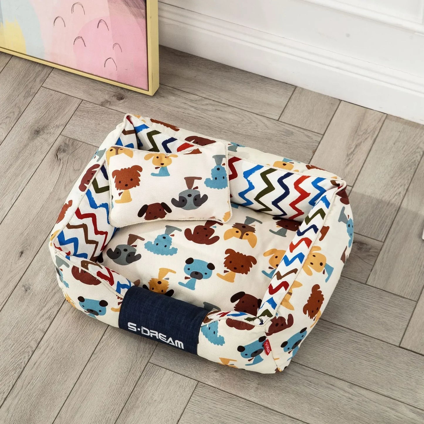 Cama para perros de diseño y alta calidad, ROMINA, desenfundable