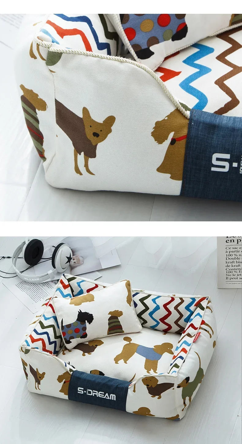 Cama para perros de diseño y alta calidad, ROMINA, desenfundable