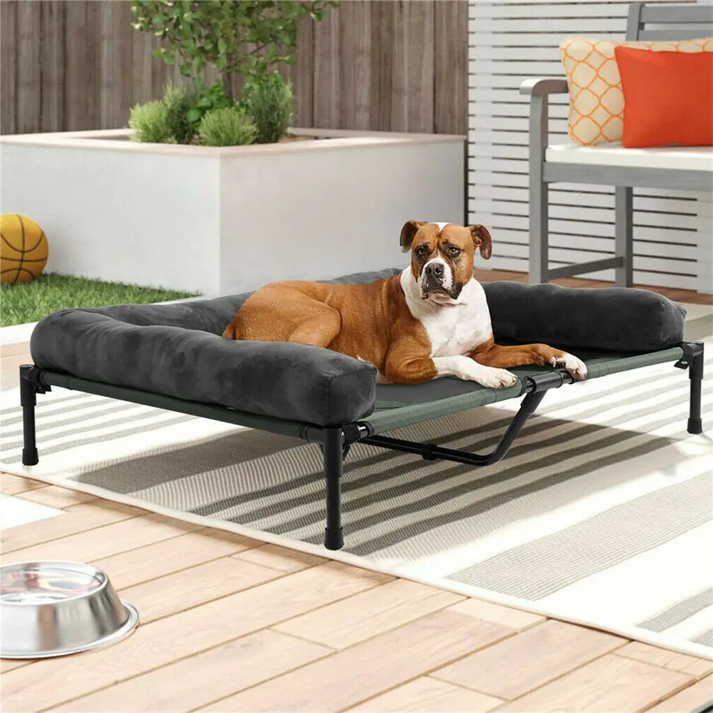 Cama elevada refrescante para perros, OLIVIO, para interior y exterior especial verano