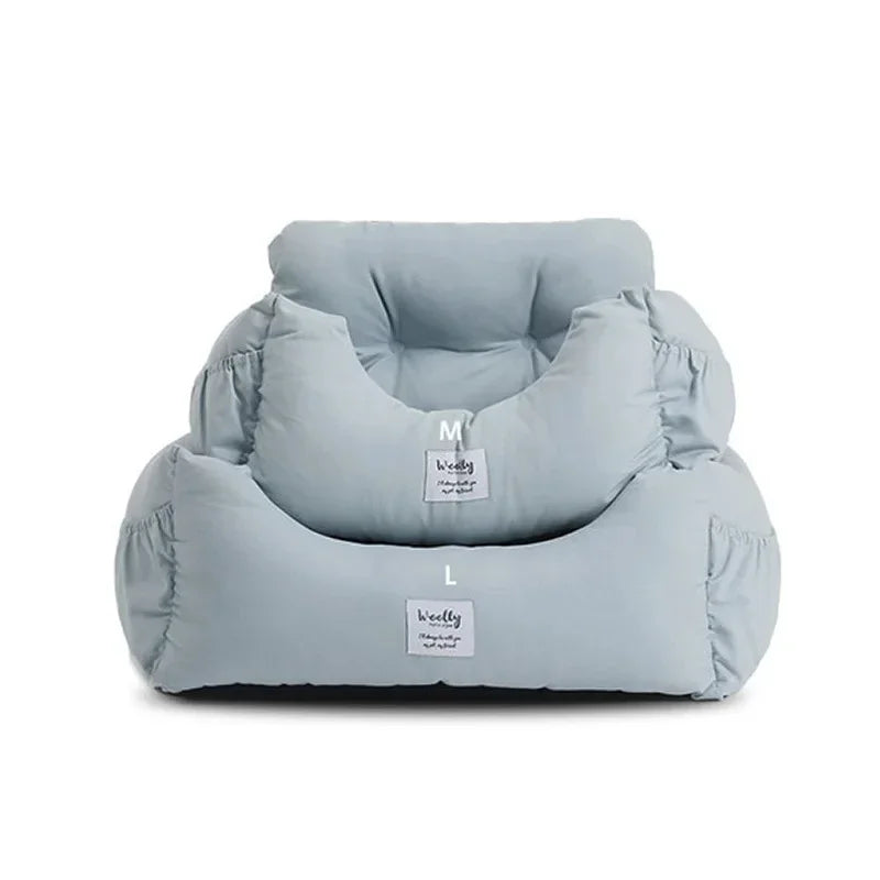 Asiento de coche y cama para perros, CARLTON, 2 en 1 , acolchado y ergonómico