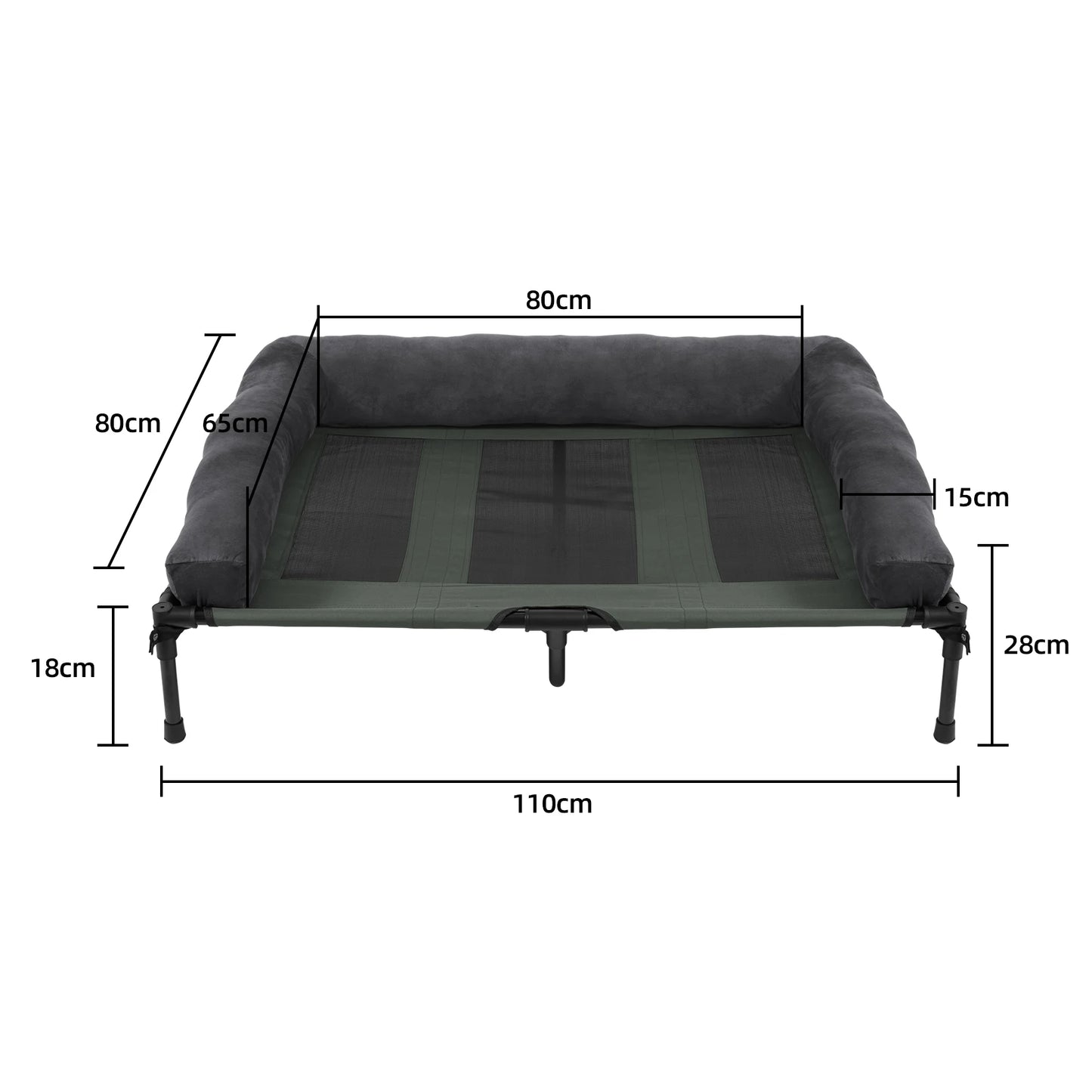 Cama elevada refrescante para perros, OLIVIO, para interior y exterior especial verano