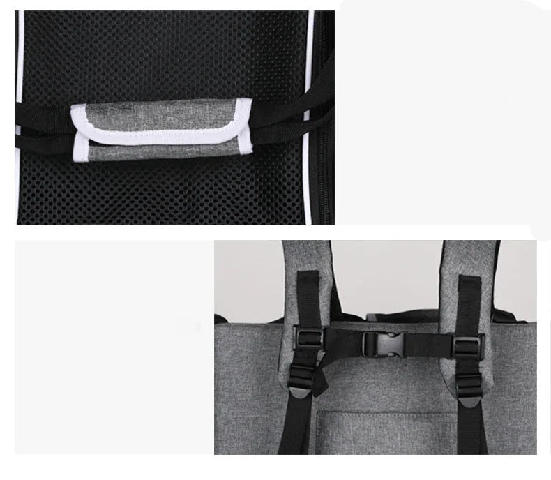 Transportín para perros plegable, VERÓNICA, cómodo y  con amplio espacio