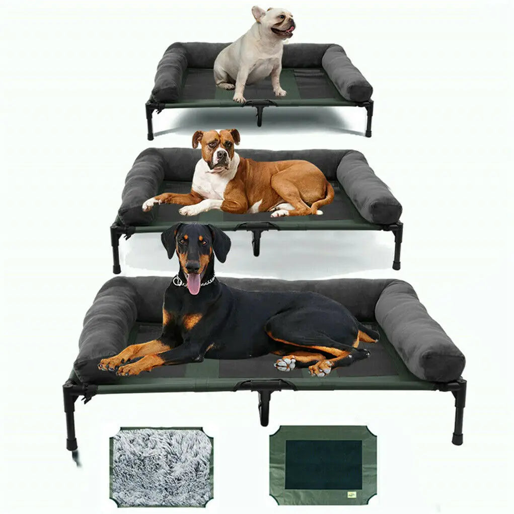 Cama elevada refrescante para perros, OLIVIO, para interior y exterior especial verano