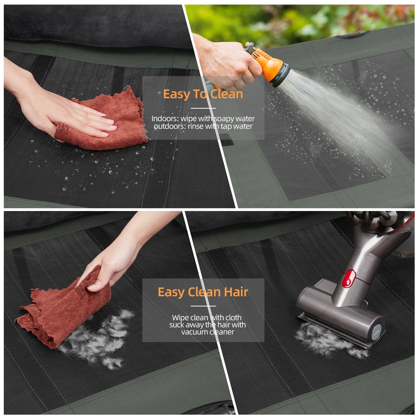 Cama elevada refrescante para perros, OLIVIO, para interior y exterior especial verano