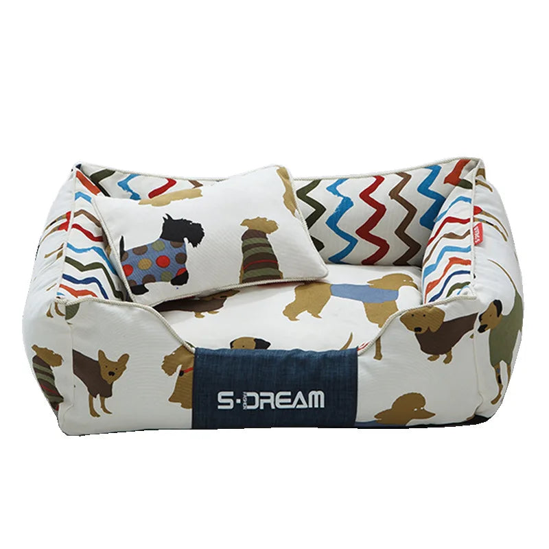Cama para perros de diseño y alta calidad, ROMINA, desenfundable