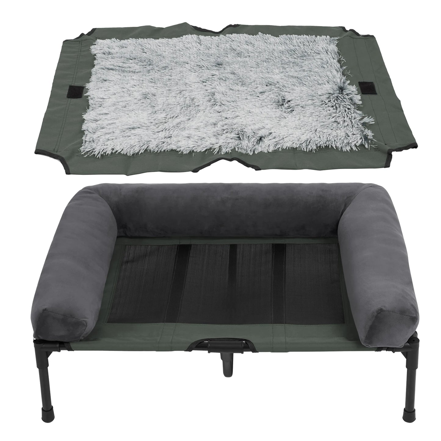 Cama elevada refrescante para perros, OLIVIO, para interior y exterior especial verano