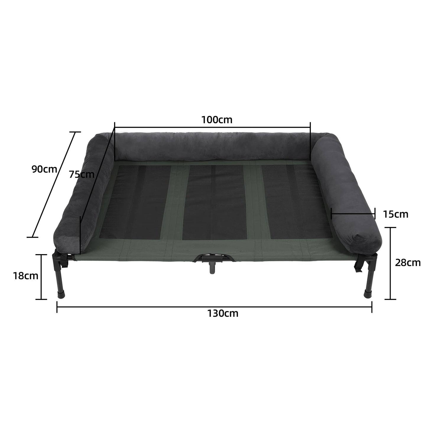 Cama elevada refrescante para perros, OLIVIO, para interior y exterior especial verano