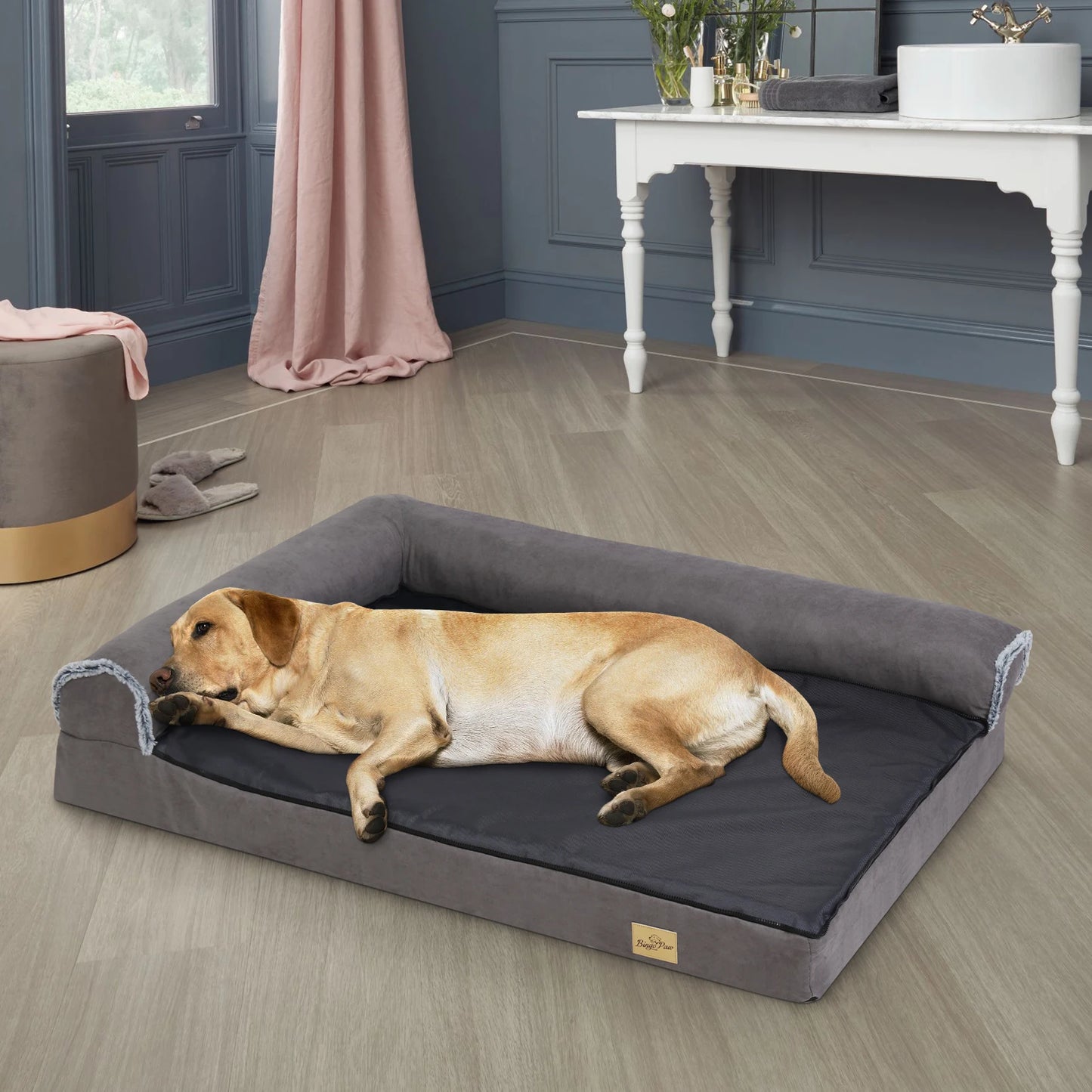 Colchón ortopédico viscoelástico para perros extragrandes, MATTÍA, calidad premium, desenfundable y ergonómica