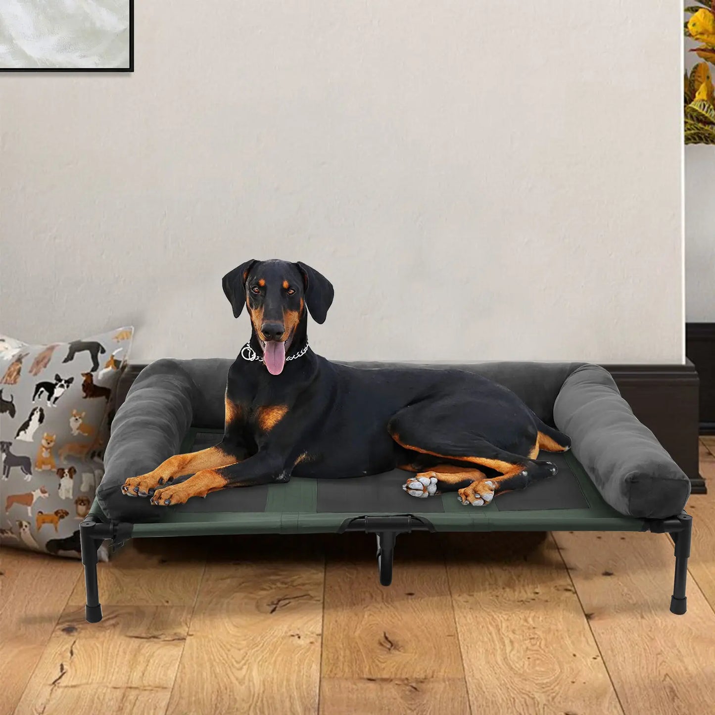 Cama elevada refrescante para perros, OLIVIO, para interior y exterior especial verano