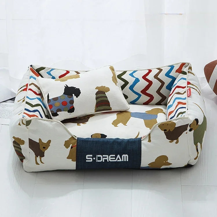 Cama para perros de diseño y alta calidad, ROMINA, desenfundable