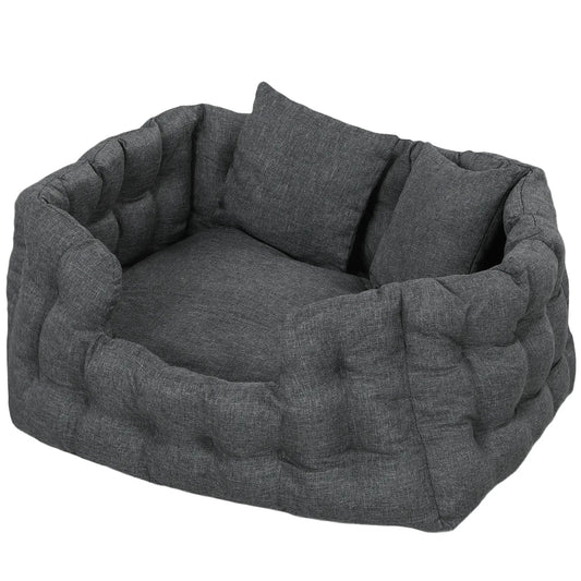Cama para perros, BOBI, con dos almohadas, colchón antideslizante y funda extraíble y lavable - Camadog