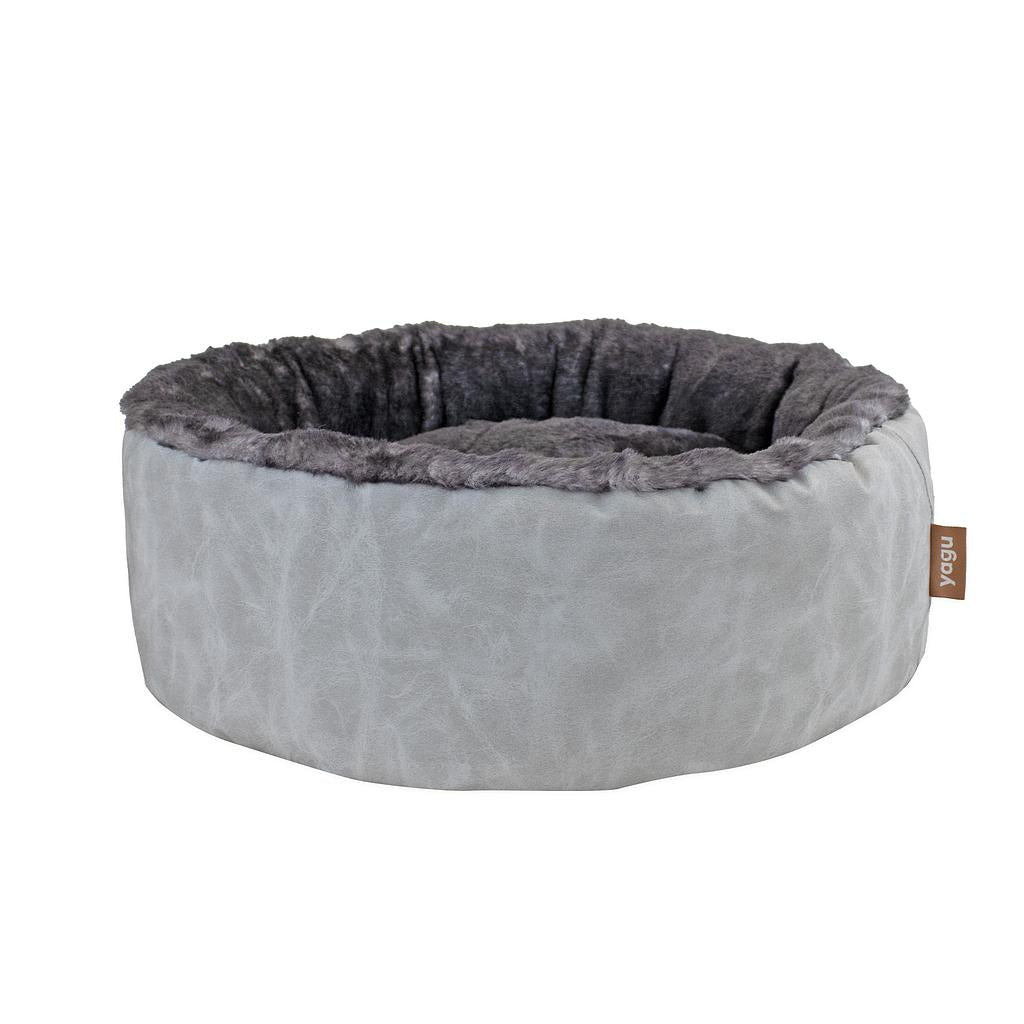 Cama redonda para perros, ROSCÓN 48 x 48 x 17 cm Gris - Camadog